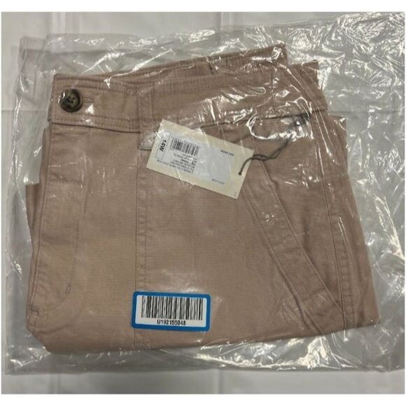 A New Day Women's Utility Shorts Plus Size High-Rise Tan 14W - Picture 4 of 5